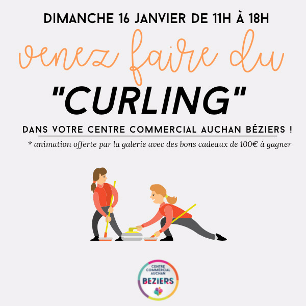 Curling Centre Commercial Auchan Béziers - Janvier 2022